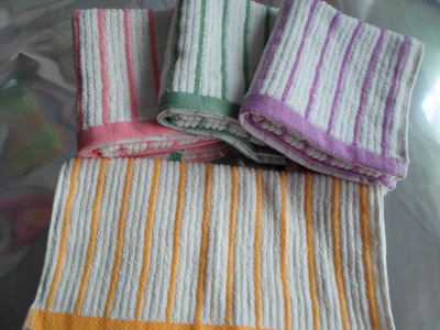 高陽毛巾廠家超低價供應(yīng) 純棉條紋毛巾，品質(zhì)與實(shí)惠并存